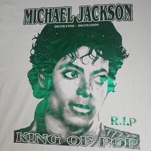 VTG Y2K Michael Jackson Memorial Rest In Peace Legend King Of Pop T Shirt 2XL